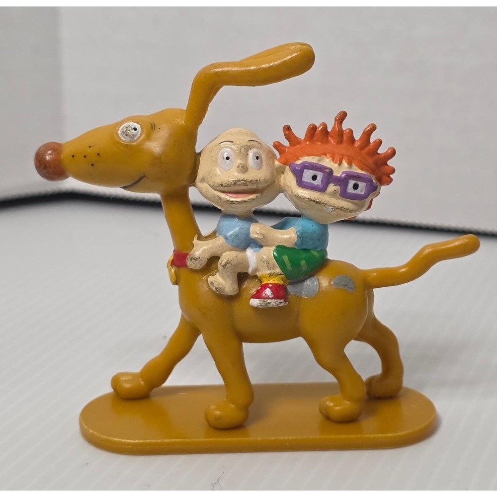 1997 Rugrats Tommy Chuckie Spike Dog Figure DecoPac Cake Topper Toy Vintage